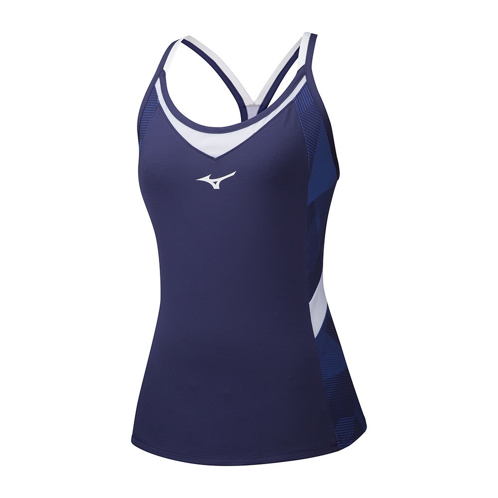 Mizuno Women's Tennis Clothing Peacock Printed Tank Apparel - K2GA971012